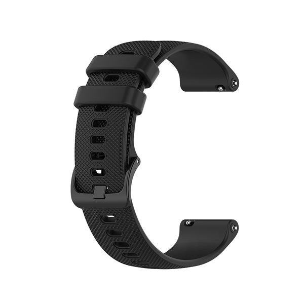 Silikonarmband 22mm till Garmin Vivoactive 4 - Svart