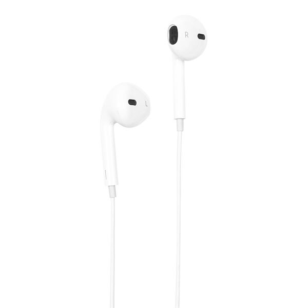 Streetz Semi-In-Ear Hörlurar med USB-C - Vit