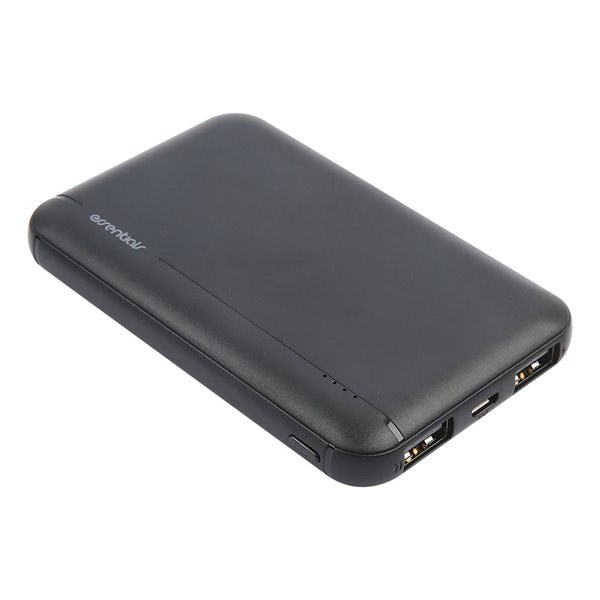 Essentials Powerbank med 2xUSB-A 5000mAh