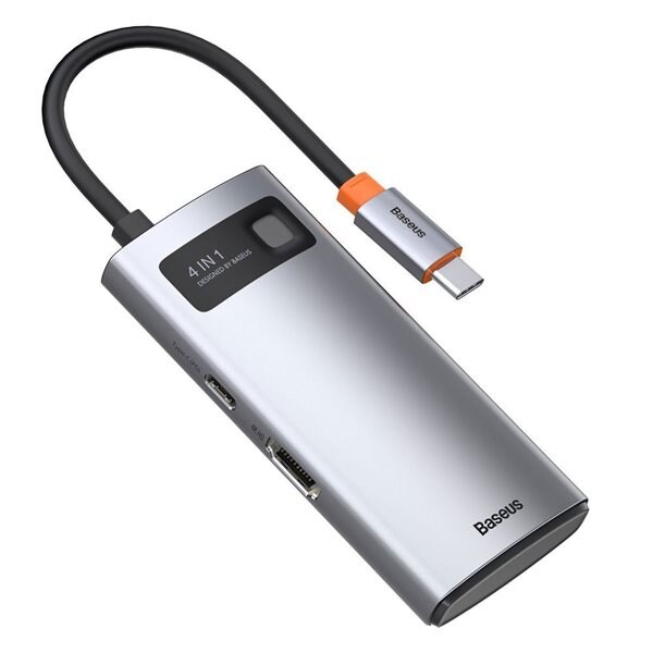 USB-C-hubb med 3 portar och Ethernet - 3x USB-A-portar, Gigabit Ethernet  RJ45, USB 3.0 5 Gbps, bussdriven, 30 cm lång kabel - Bärbar USB