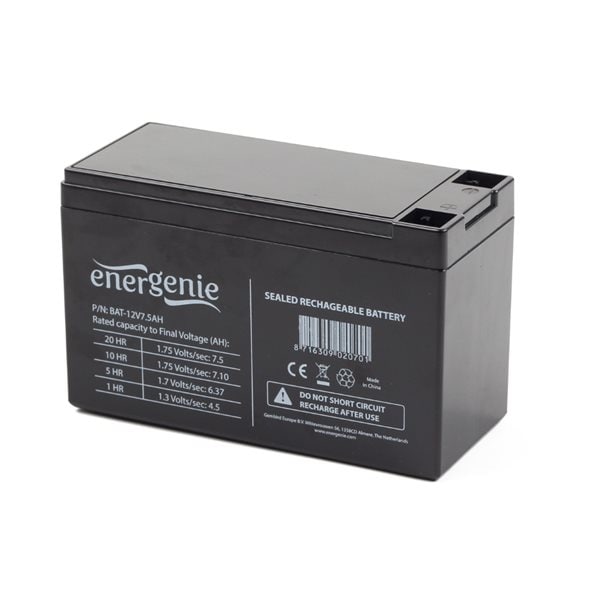 UPS-Batteri 12V 7,5Ah