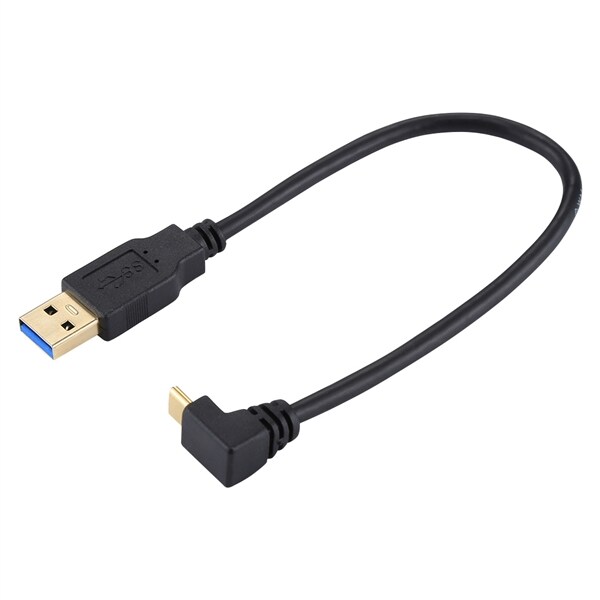 Kort Vinklad USB Typ-C kabel - Köp på 24.se