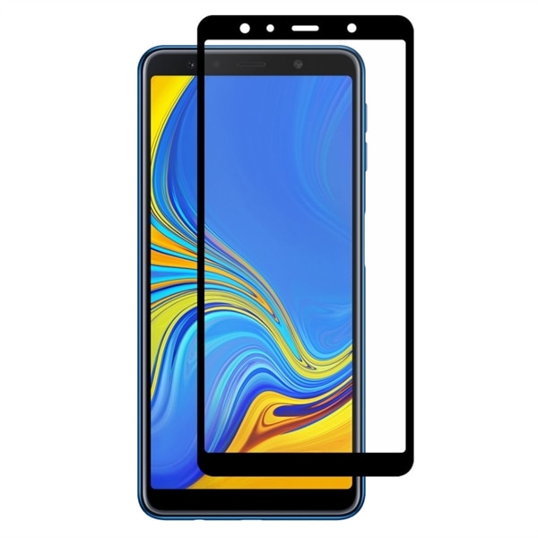 Böjt Härdat skärmskydd i tempererat Glas Galaxy A7 2018