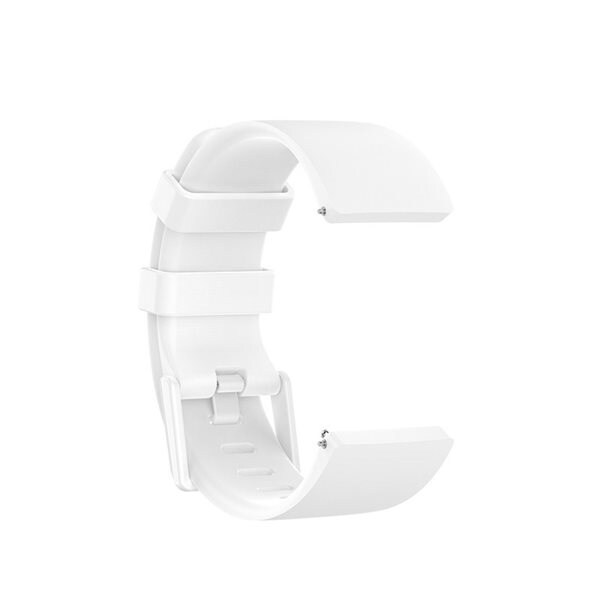 Silikonband till Fitbit Versa / Versa 2 / Versa Lite - Vitt S