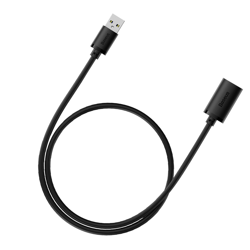 USBC 2.0 kabel, 3 meter tygklädd (svart) (179 kr)