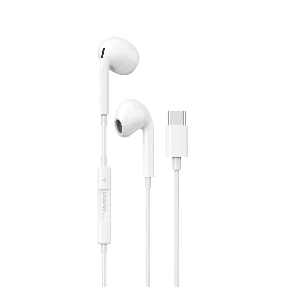 Dudao In-Ear Headset med USB-C kontakt - Vit