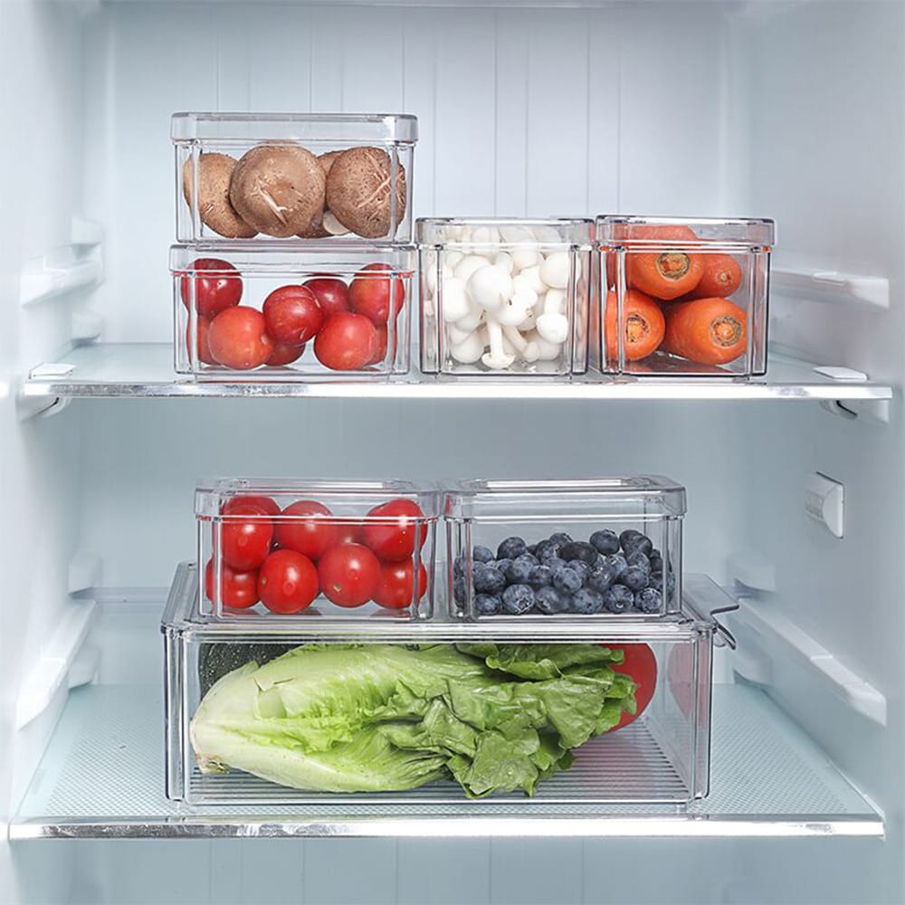 Nordic Quality Förvaringslådor till kylskåp 7 delar
