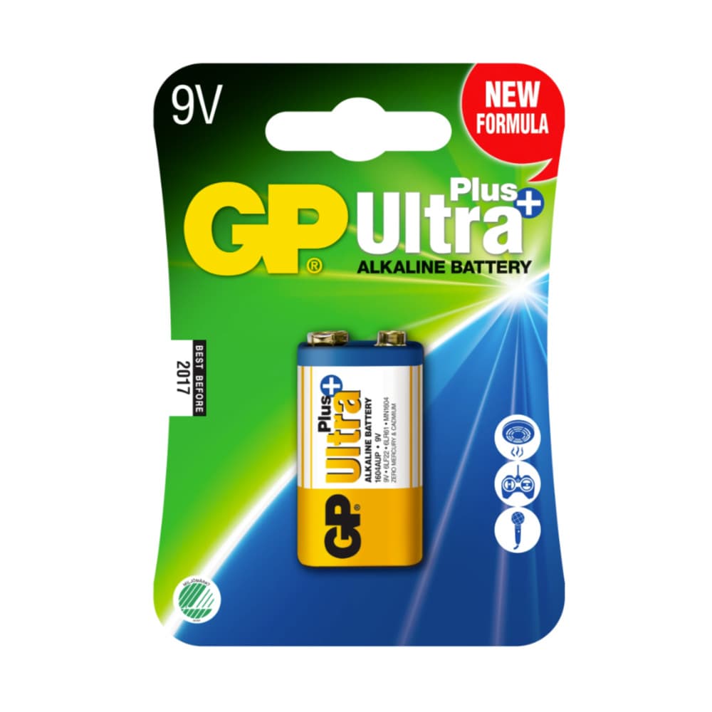 GP Ultra Plus Alkaline 9V 1-pack