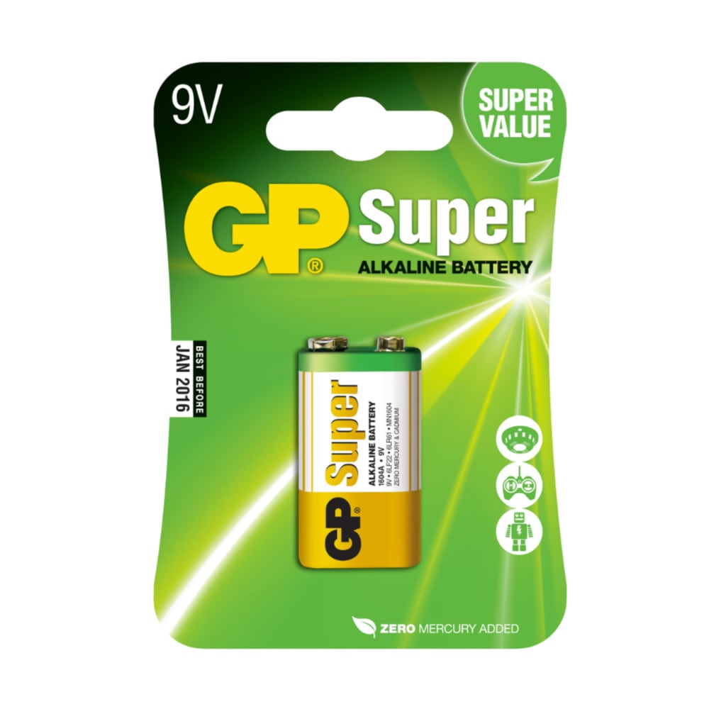 GP Super Alkaline 9V 1-pack