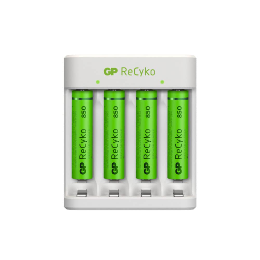 GP ReCyko Batteriladddare med 4xAAA 850mAh