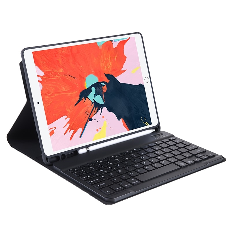 Tangentbordsfodral med ställ till iPad Air / Pro 10,5 (2019) - Svart
