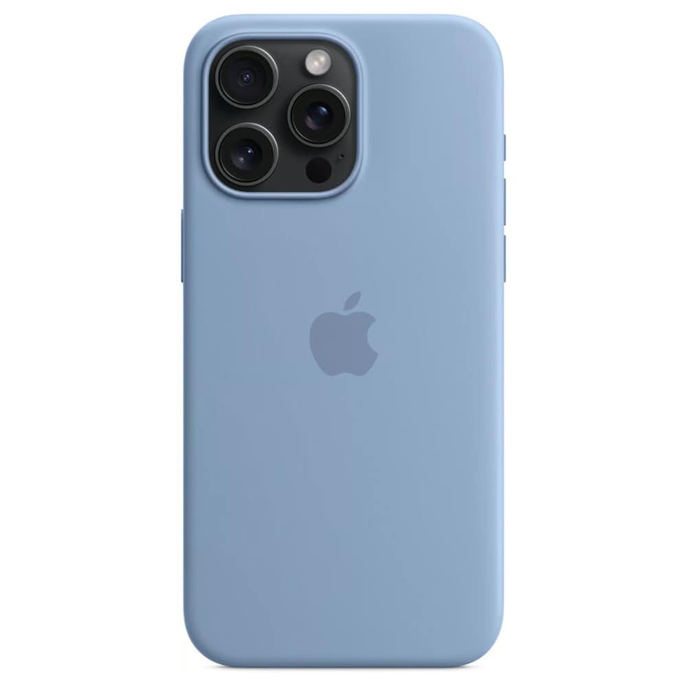 Apple Silikonskal med MagSafe till iPhone 15 Pro Max - Winter Blue