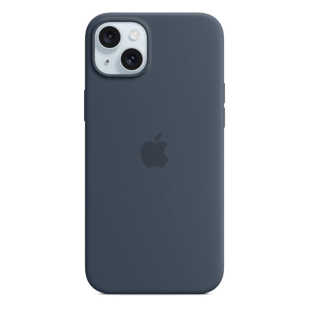 Apple Silikonskal med MagSafe till iPhone 15 Plus - Storm Blue