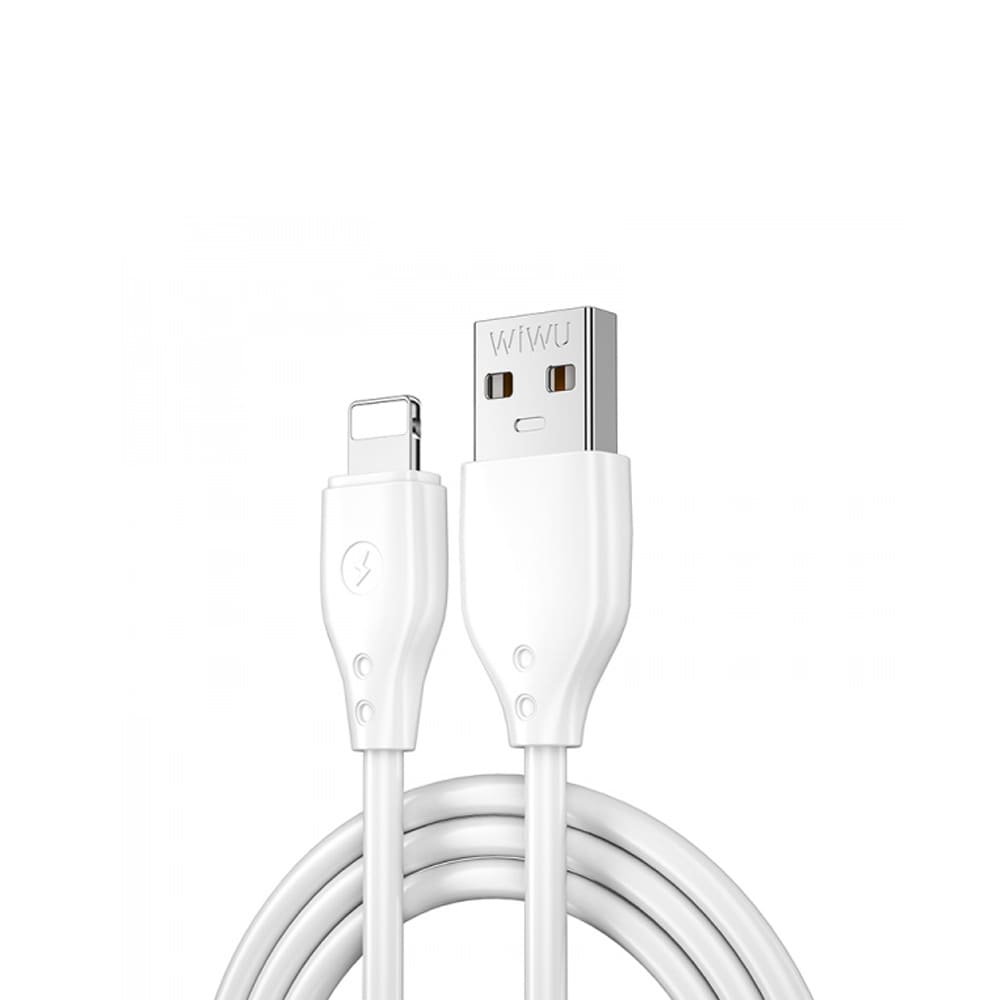 WIWU USB-Kabel 2,4A USB till Lighting 1m - Vit