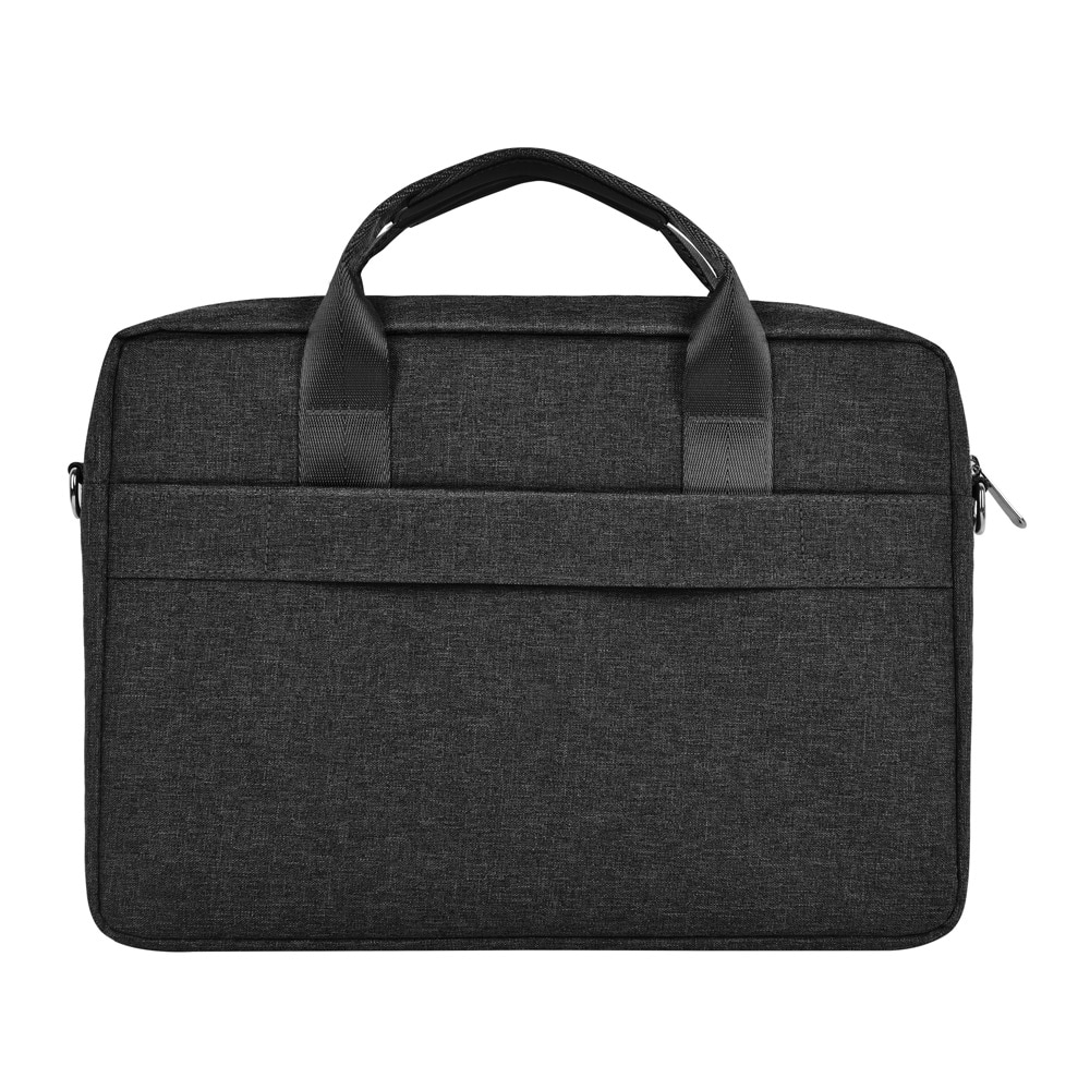 WIWU laptopväska 15,6" - svart med axelrem och blixtlås