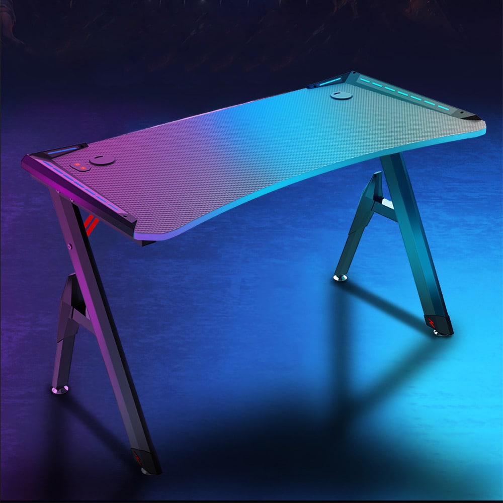 Gamingbord med RGB - Svart