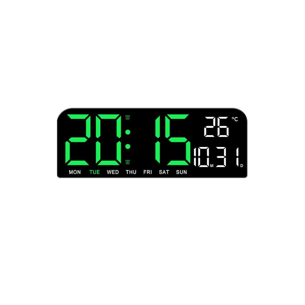 Digital Väckarklocka med grön LED