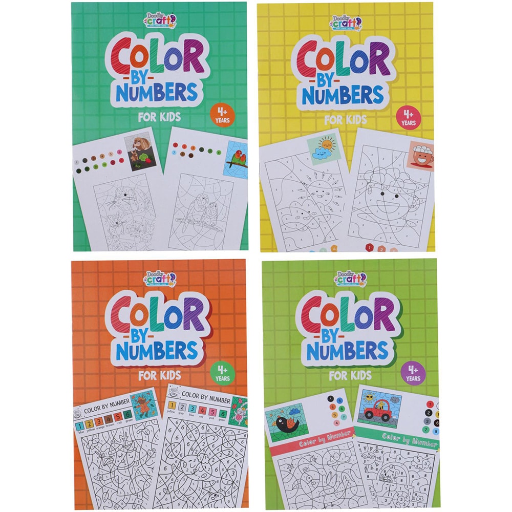 Målarbok - Färglägg med nummer