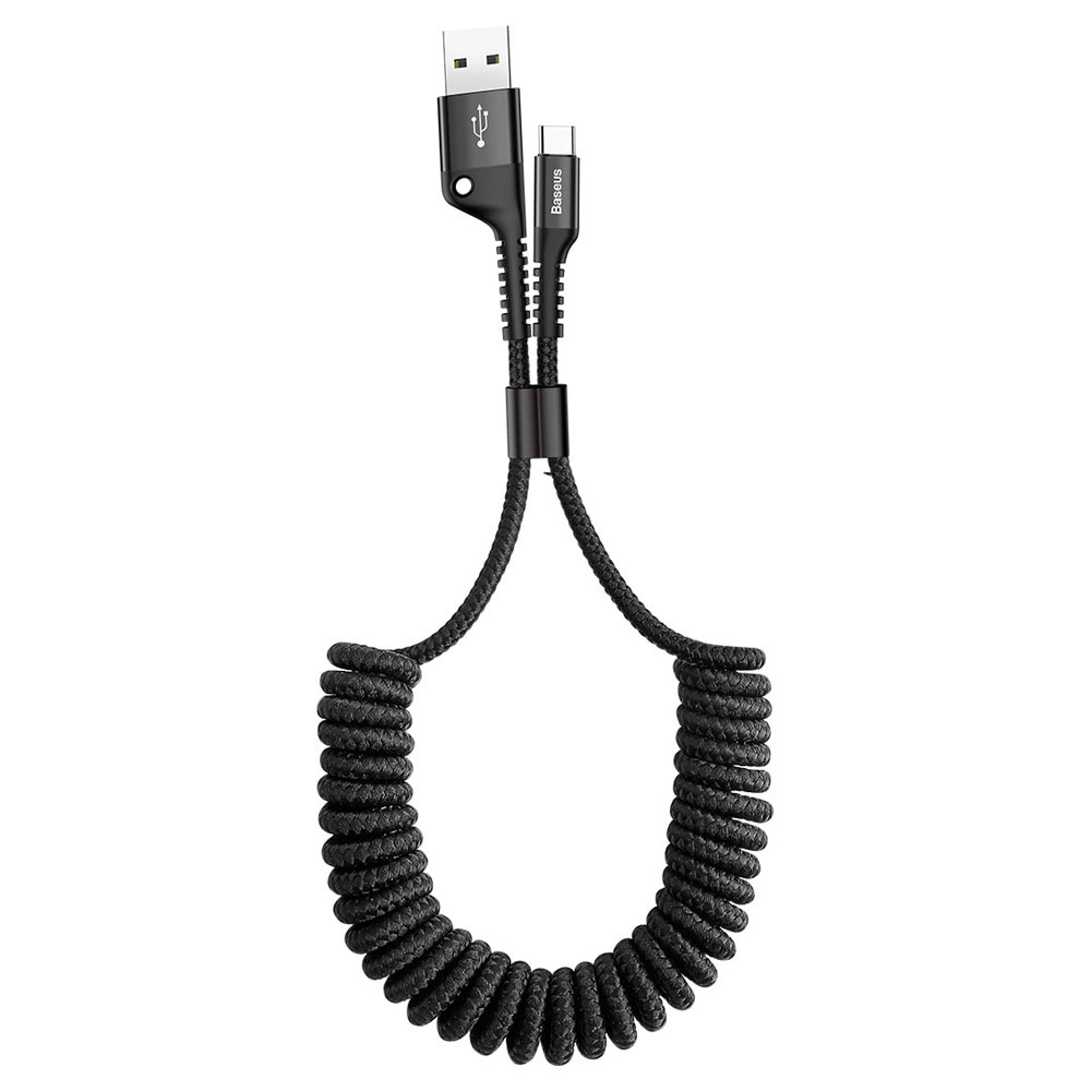 USB till USB-C 2A kabel med fjäderdesign - 1m