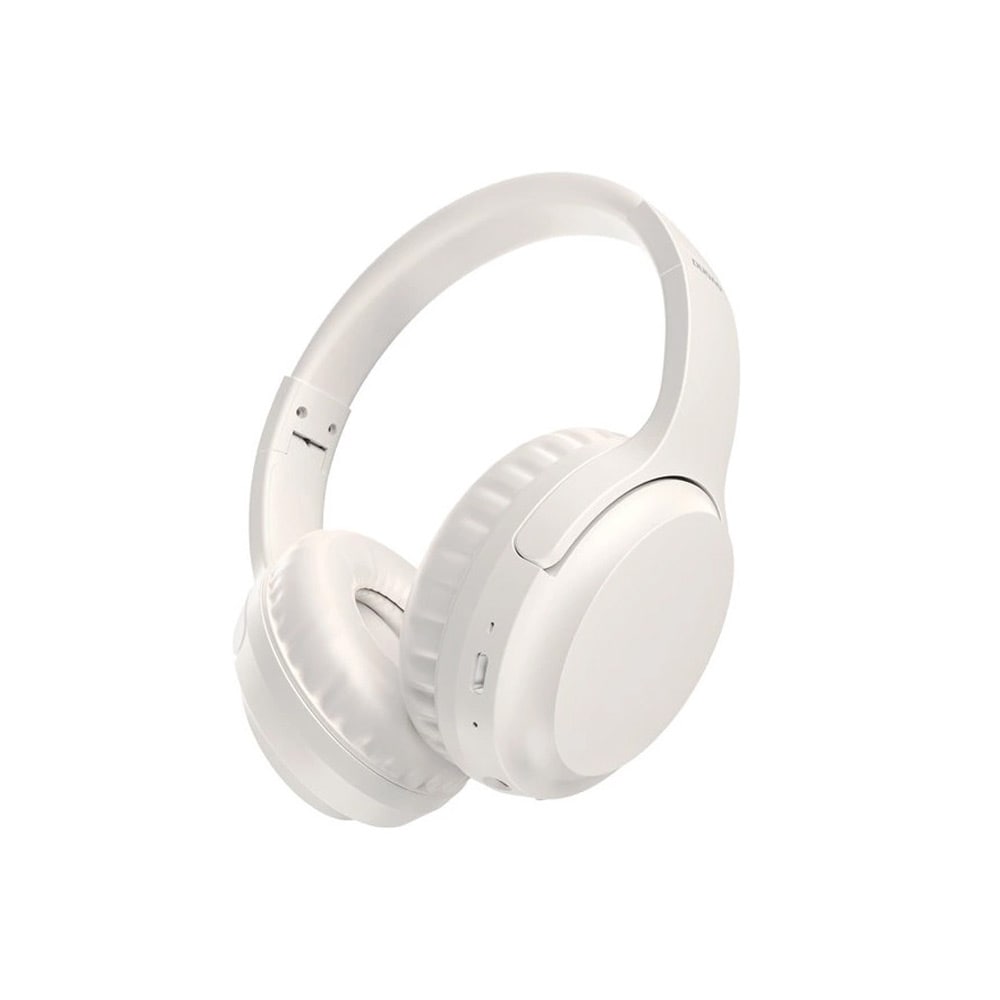 On-Ear Bluetooth hörlurar med justerbar huvudbygel - Vit