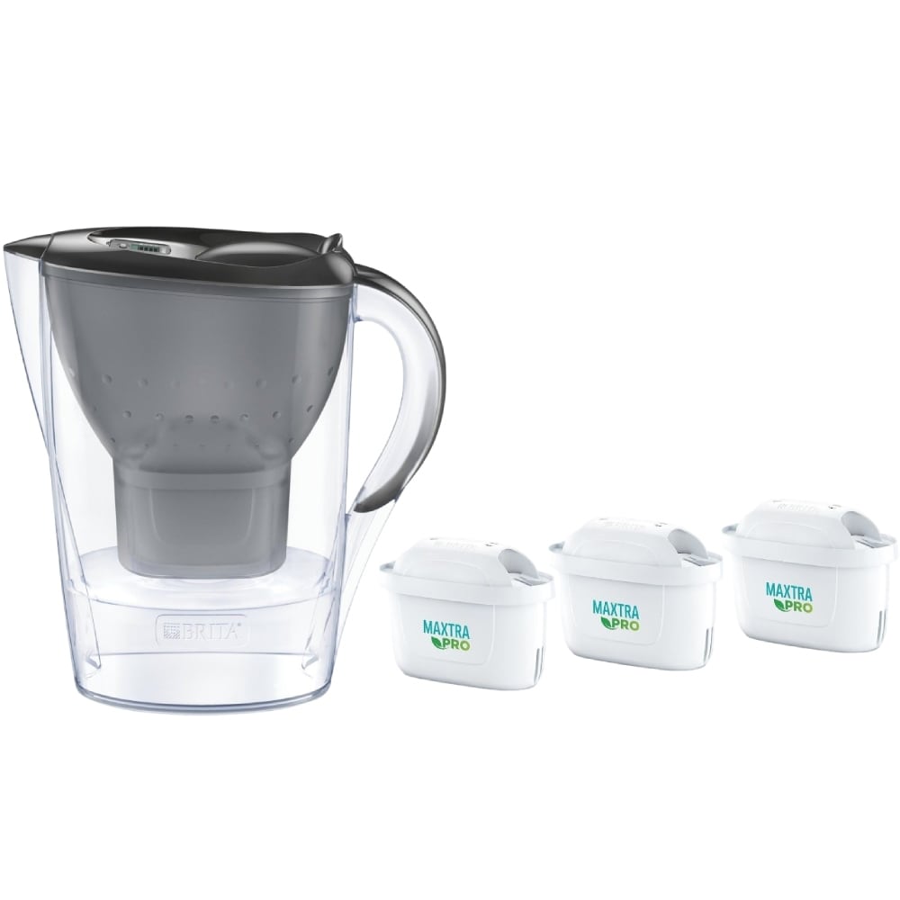 Brita Marella filterkanna 2,4L med 3 Maxtra Pro-filterpatroner