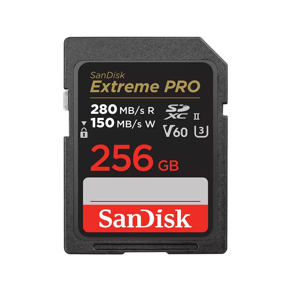 SanDisk Extreme PRO SDXC UHS-II 256GB med V60 och upp till 280 MB/s överföringshastighet