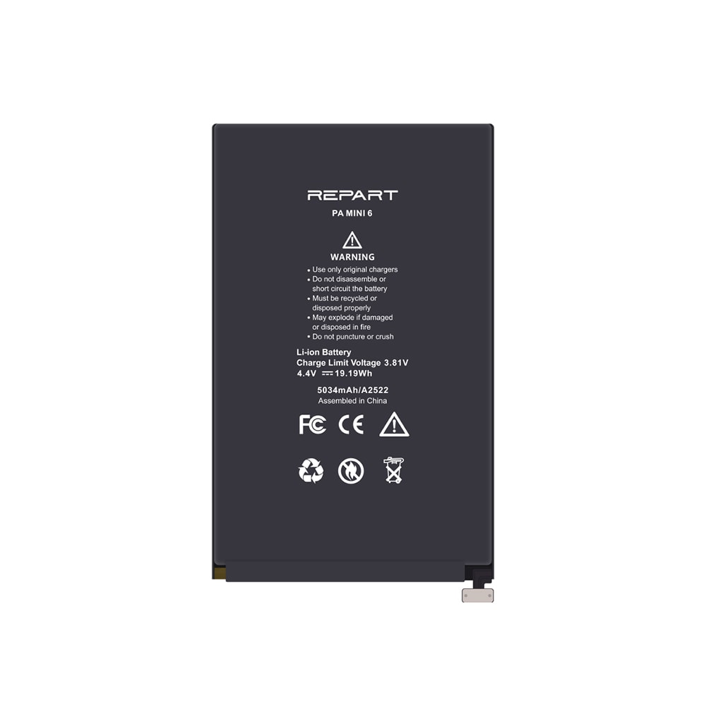 Li-Polymer batteri till Apple iPad Mini 6 med 5034mAh kapacitet