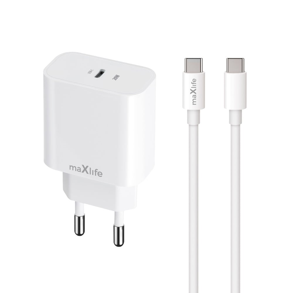 USB-C-Laddare 20W med USB-C-kabel och stöd för snabbladdning