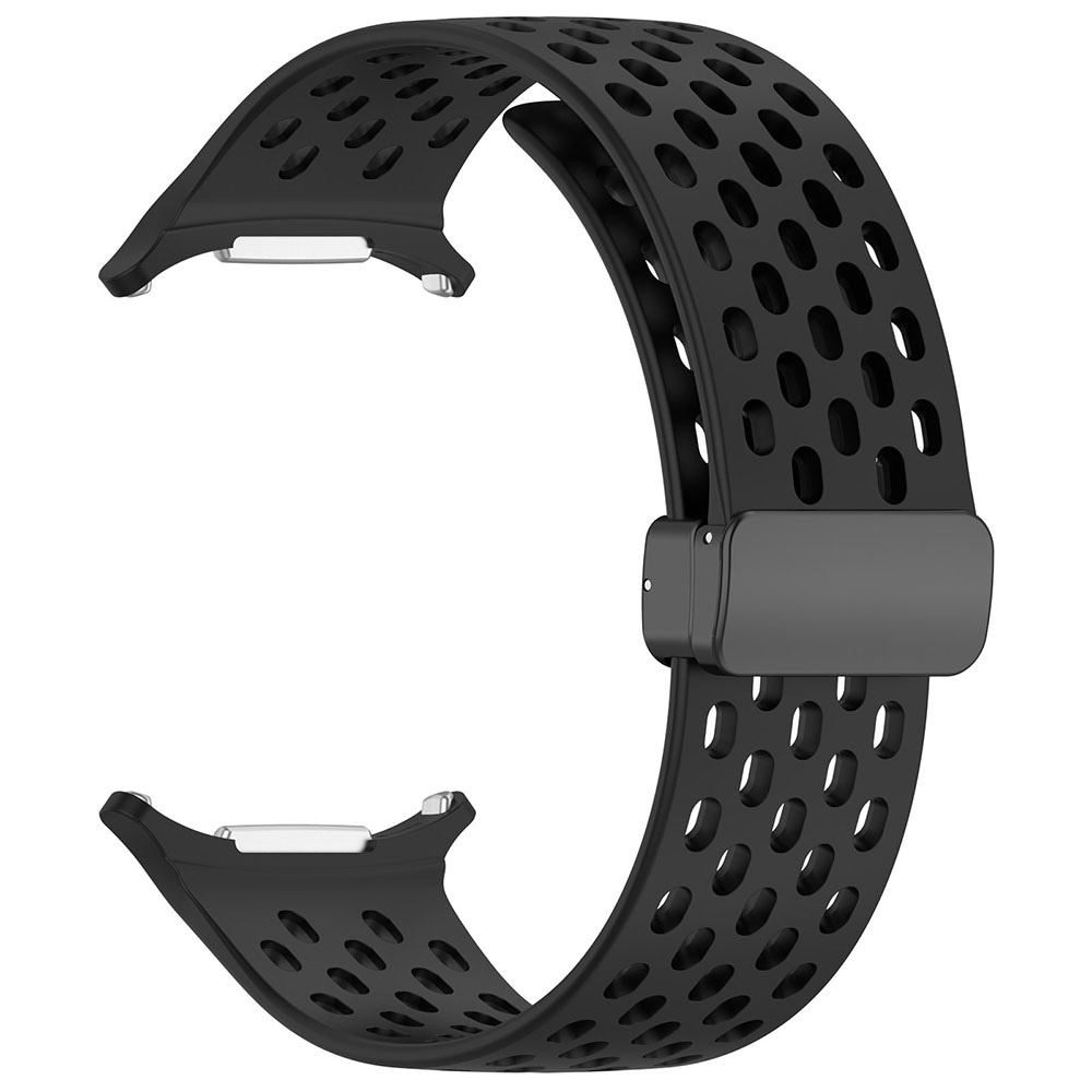 Silikonarmband med perforerad design för Samsung Galaxy Watch Ultra 47mm - Svart