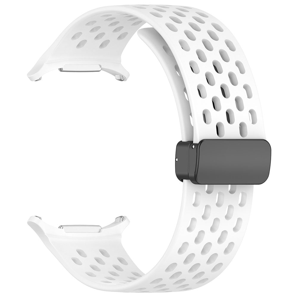 Silikonarmband med perforerad design för Samsung Galaxy Watch Ultra 47mm - Vit