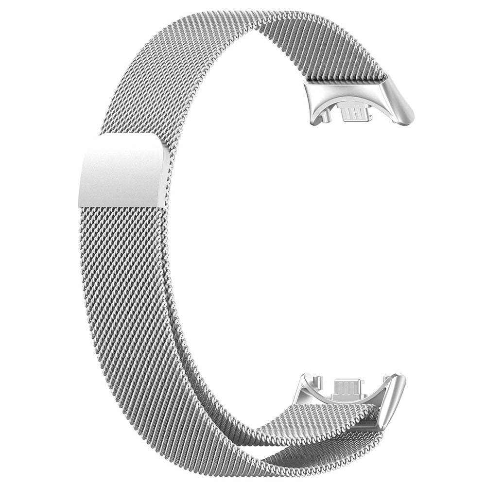 Magnetiskt Milanese armband till Xiaomi Smart Band 8 och 9 - Silver