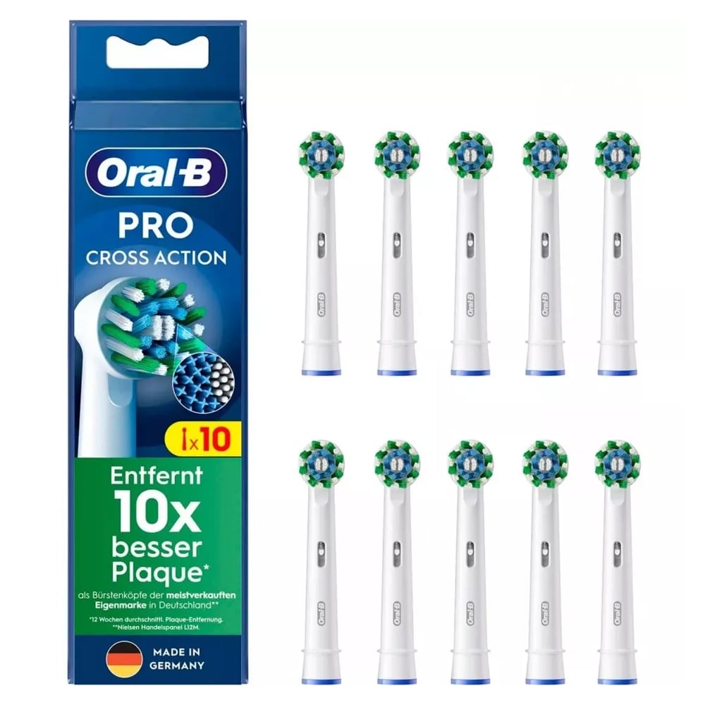 Oral-B Pro CrossAction tandborsthuvuden 10-pack