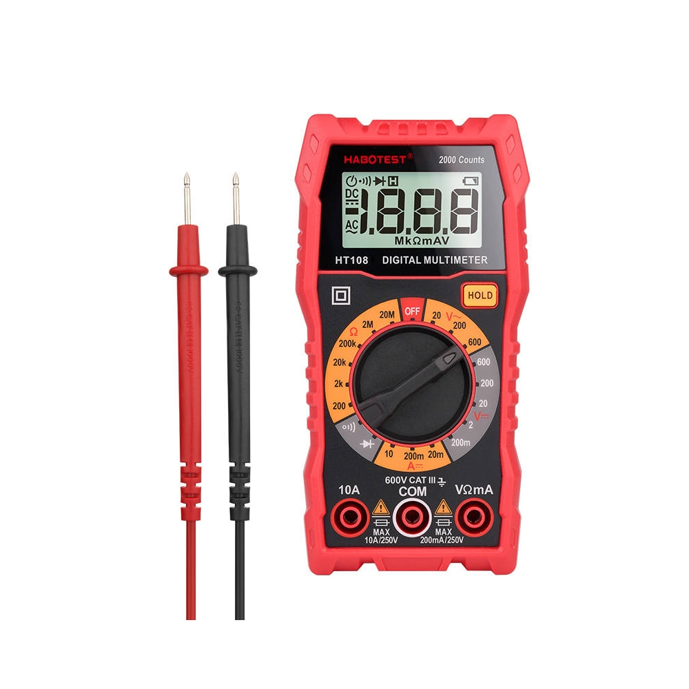 Digital multimeter med datahållning och bakgrundsbelysning