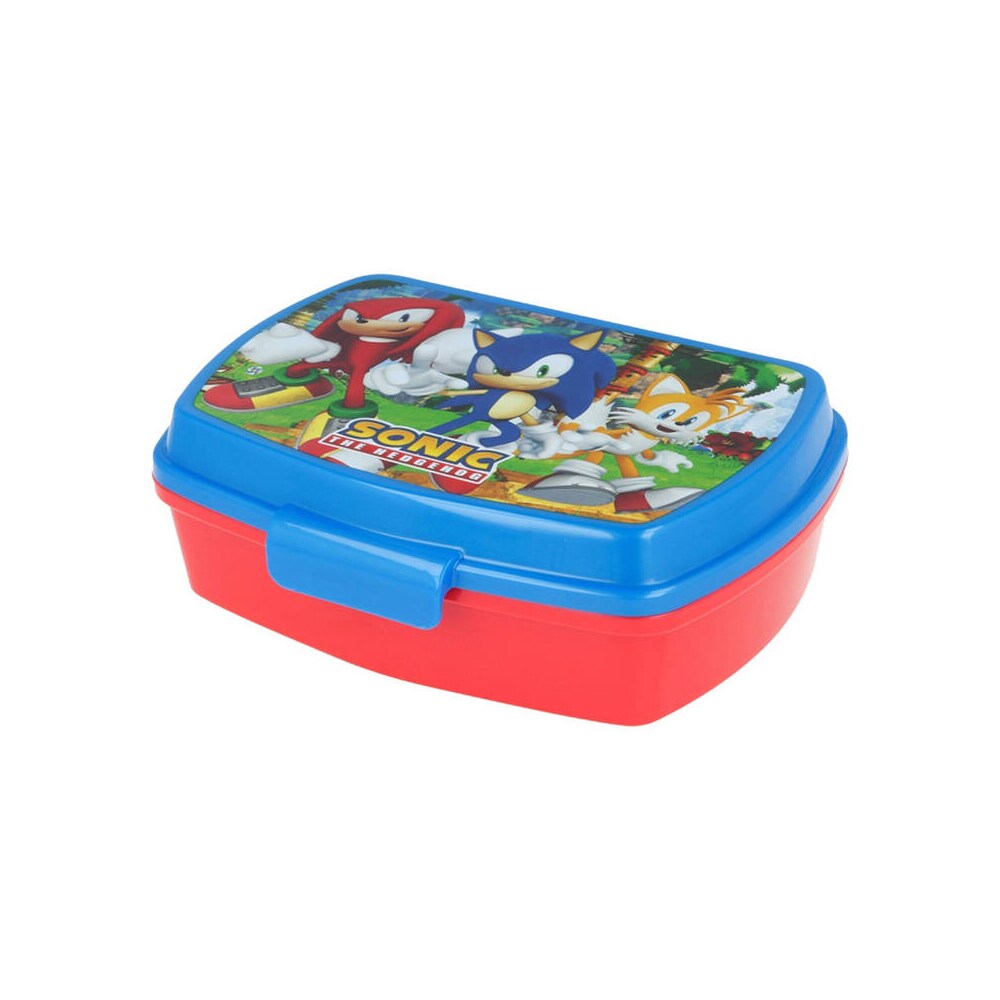 Sonic the Hedgehog lunchlåda med slitstarkt plastmaterial och rymlig kapacitet