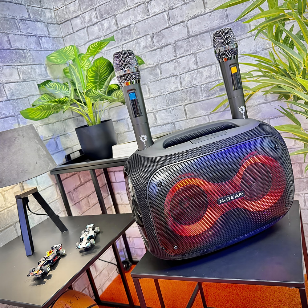 N-GEAR NRG600 Bluetooth-högtalare med 600 watt och 2 mikrofoner