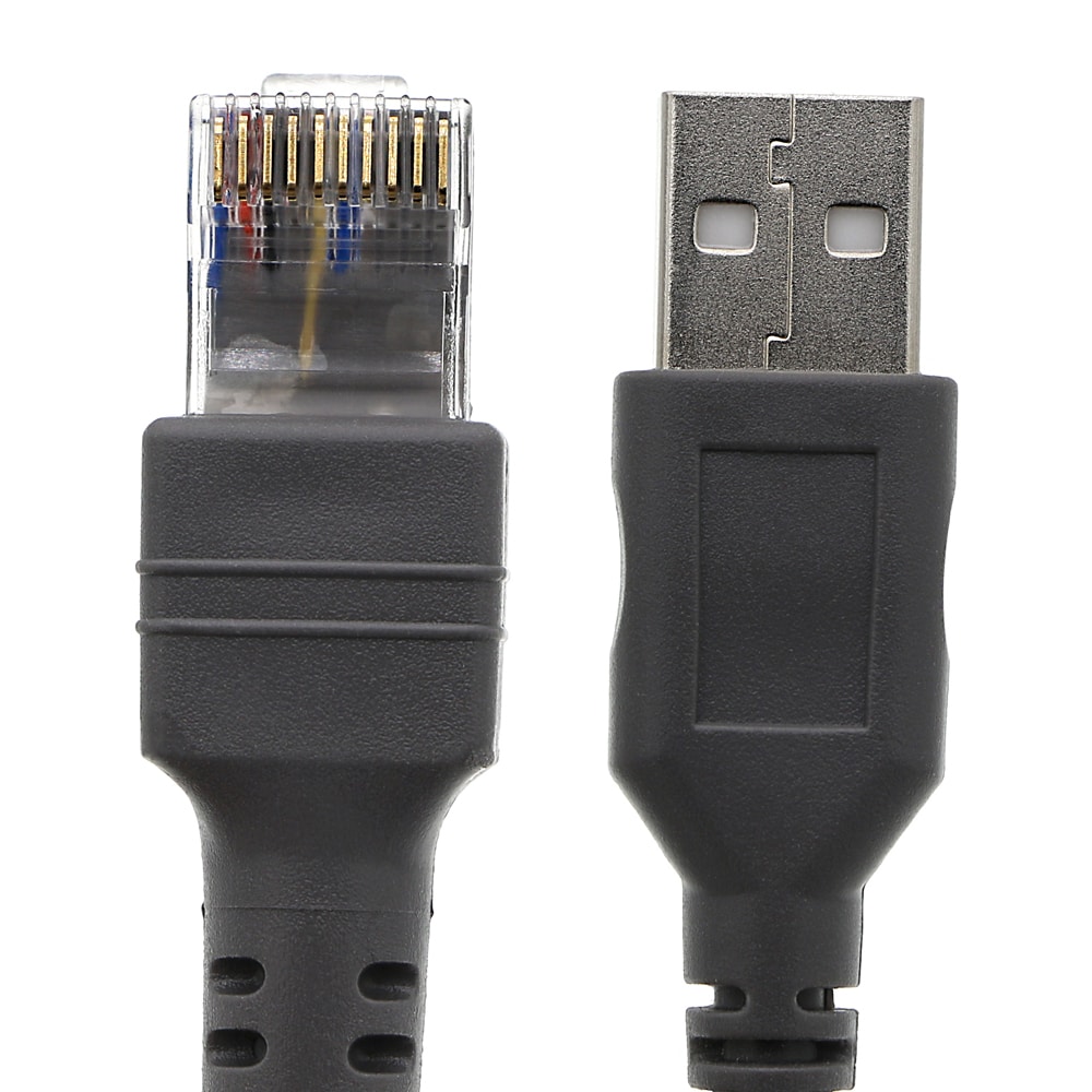 USB-Kabel Spiral USB till RJ45 till Honeywell / Zebra  / Symbol 5m