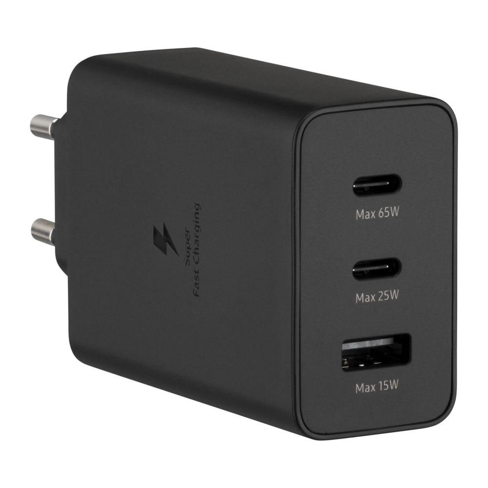 Samsung Power Adapter Trio 65W EP-T6530 med tre portar