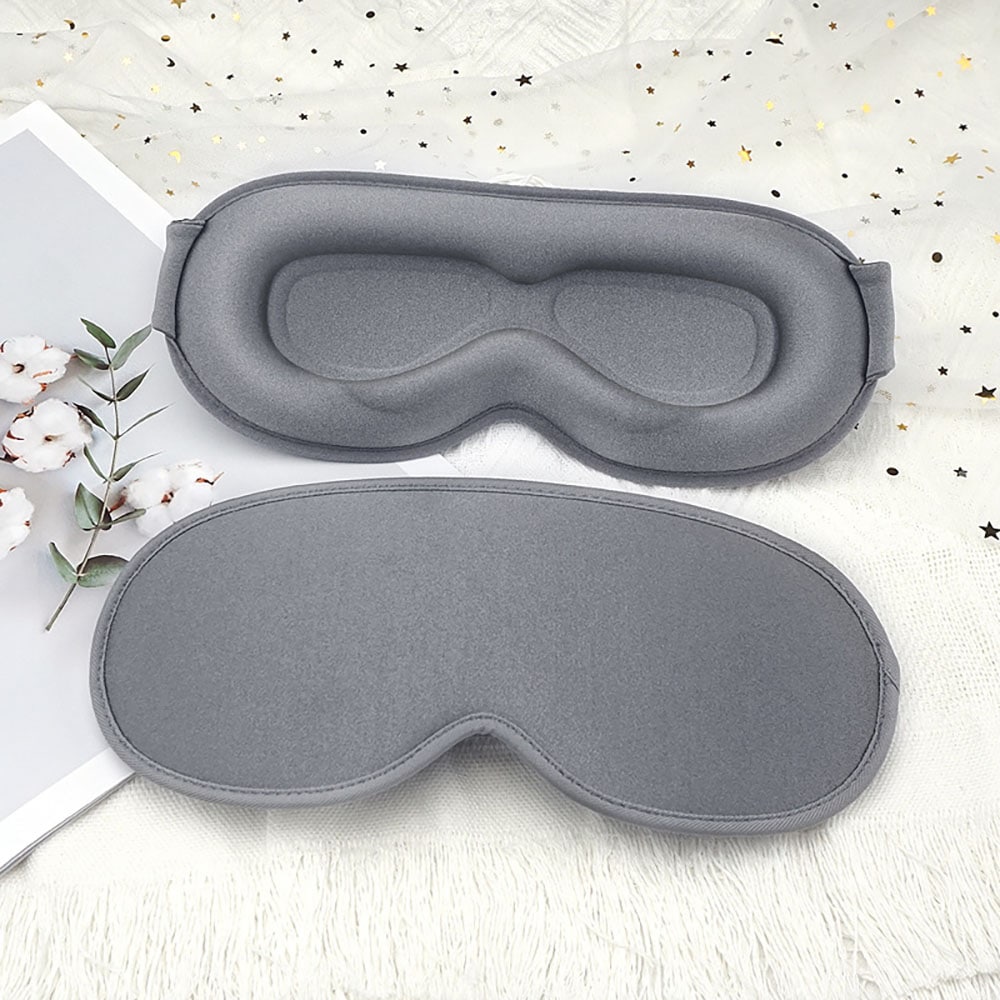 Sovmask 3D med memory foam - grå