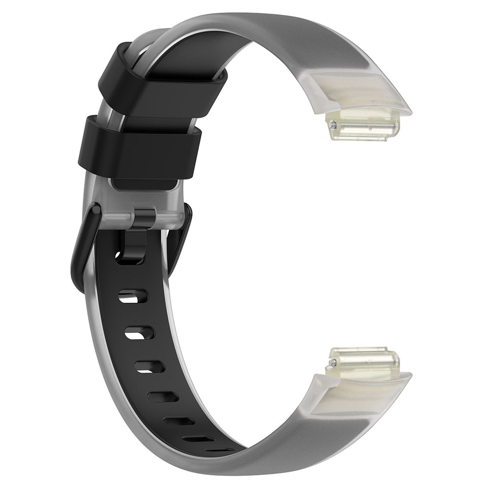 Silikonarmband till Fitbit Inspire 3 - Svart/Klar