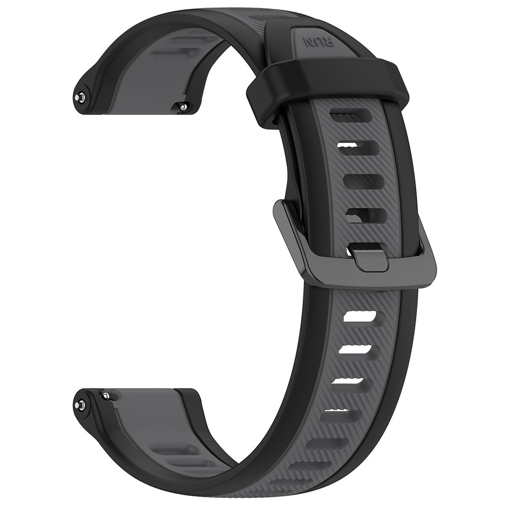 Armband i silikon till Garmin Forerunner 165 18mm - Svart