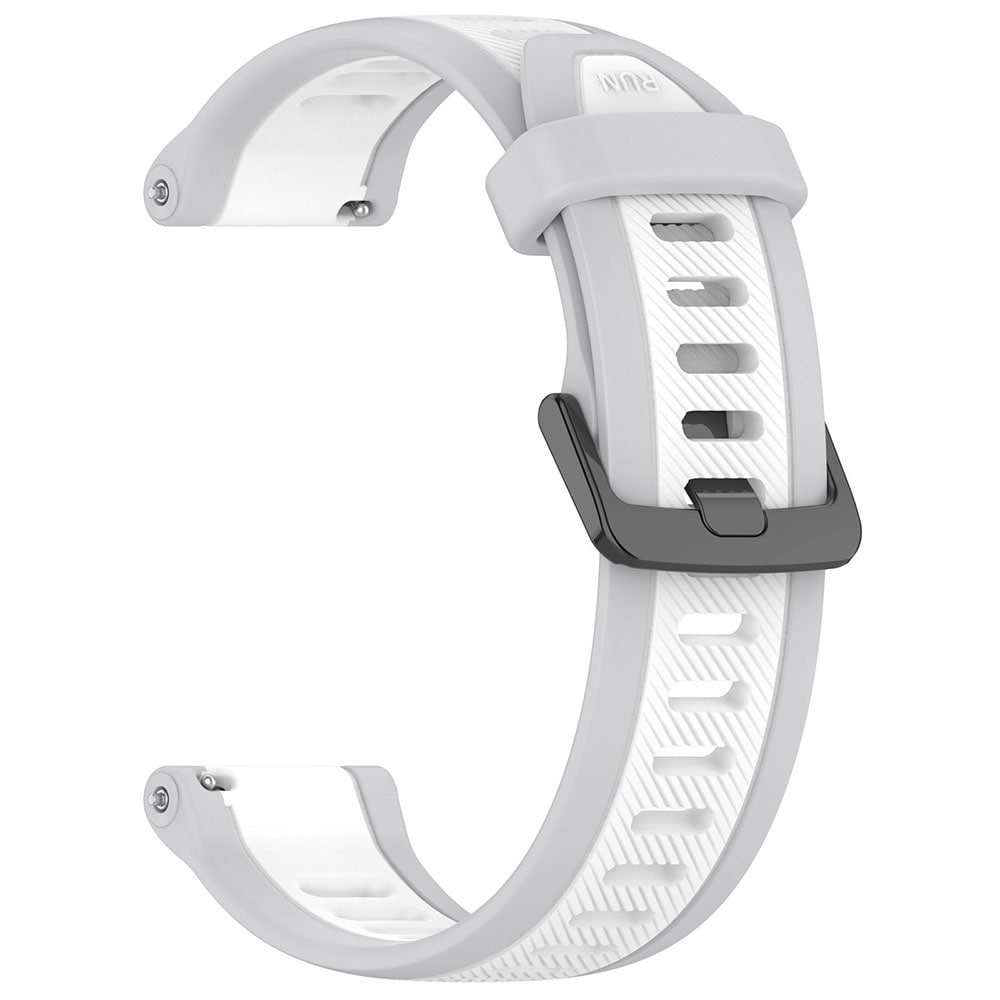 Armband i silikon till Garmin Forerunner 165 18mm - Vit