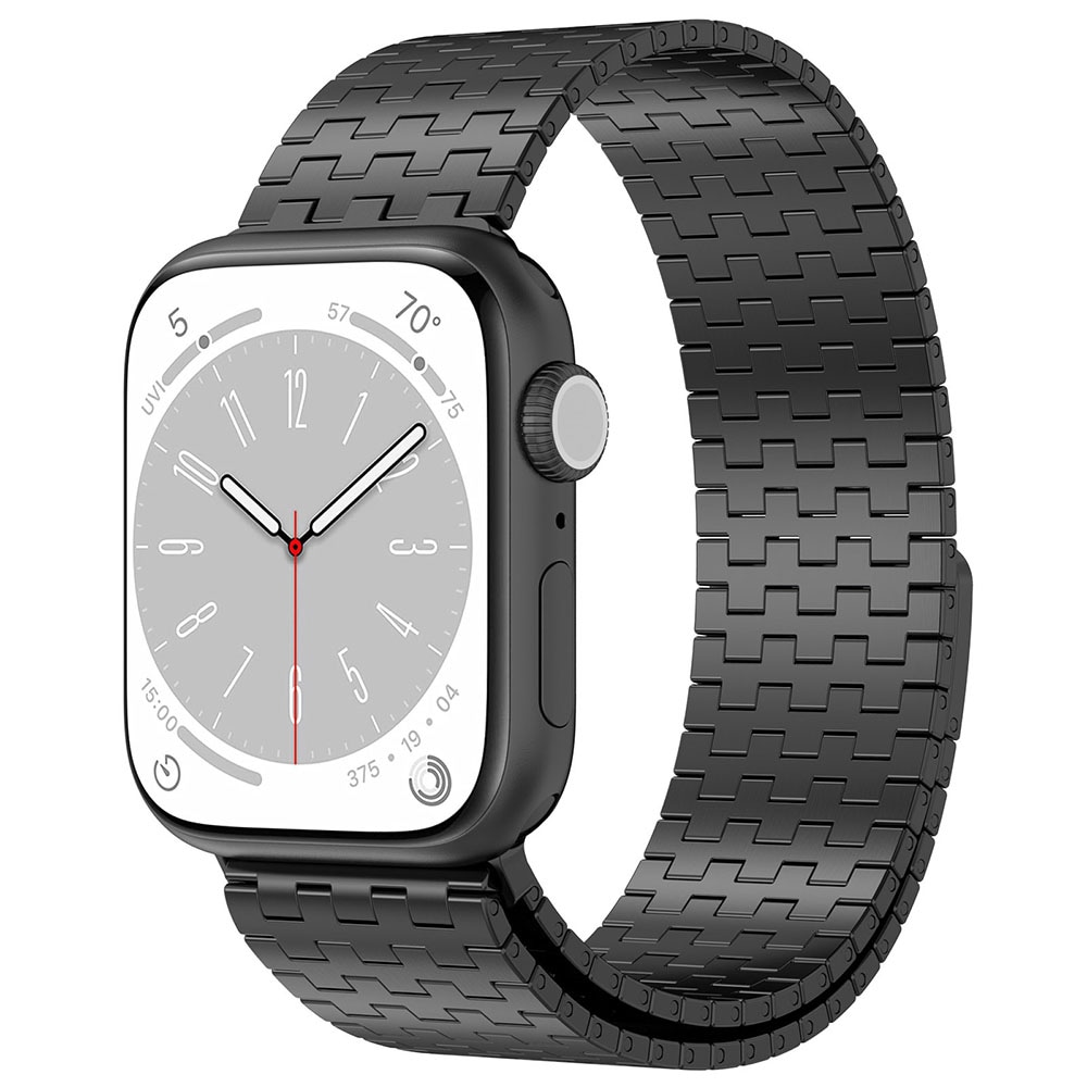 Metallarmband med magnet till Apple Watch 38 / 40 / 41mm - Svart