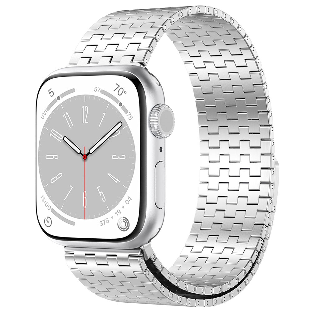 Metallarmband med magnet till Apple Watch 38 / 40 / 41mm - Silver