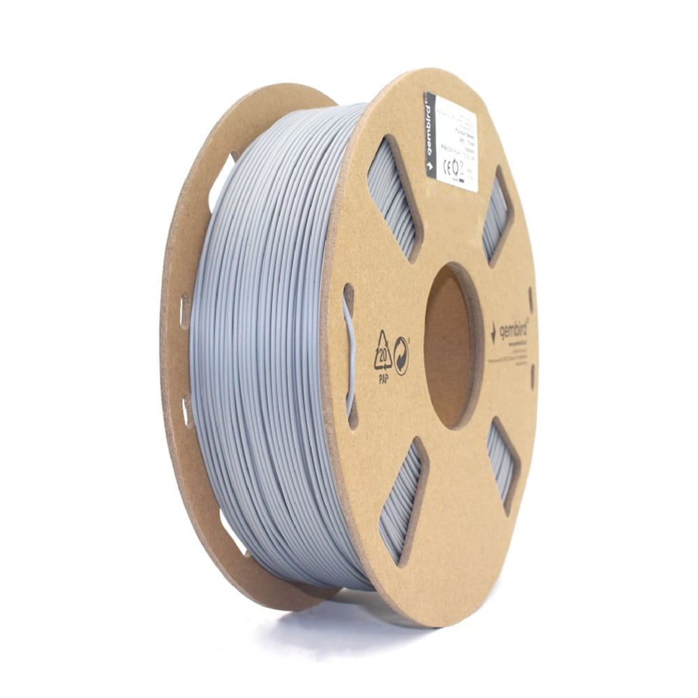 PLS-Filament till 3D-skrivare 1,75mm 1kg - Grå