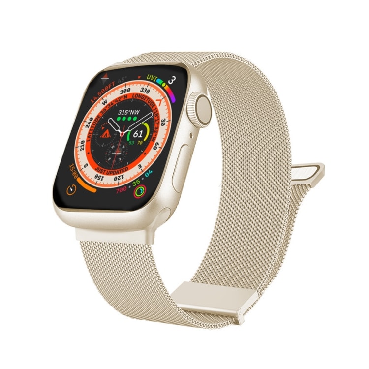 Metallarmband till Apple Watch 38mm med justerbar passform - Starlight