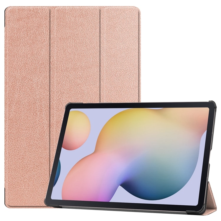 Trifold Fodral med ställ till Samsung Galaxy Tab S8+ / Tab S8 Plus / Tab S7 FE / Tab S7+ - RoseGold