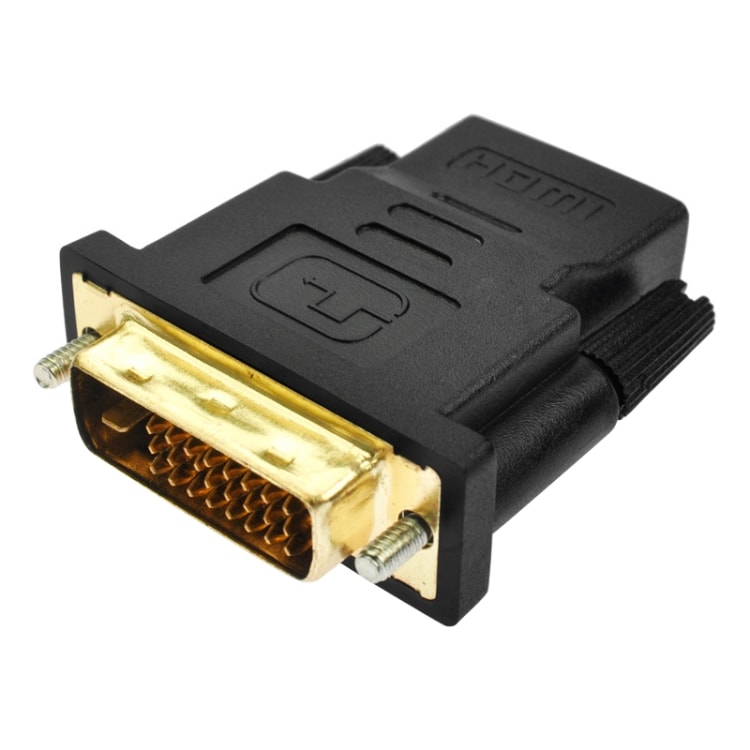 HDMI-adapter DVI-D hane till HDMI hona för digital anslutning