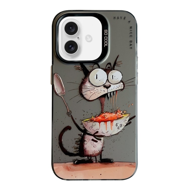 Bakskal till iPhone 16 - Oljemålning Eating Rat