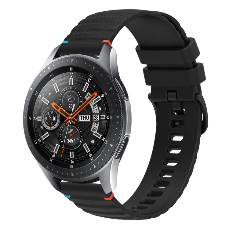 Silikonarmband till Samsung Galaxy Watch 46mm - Svart