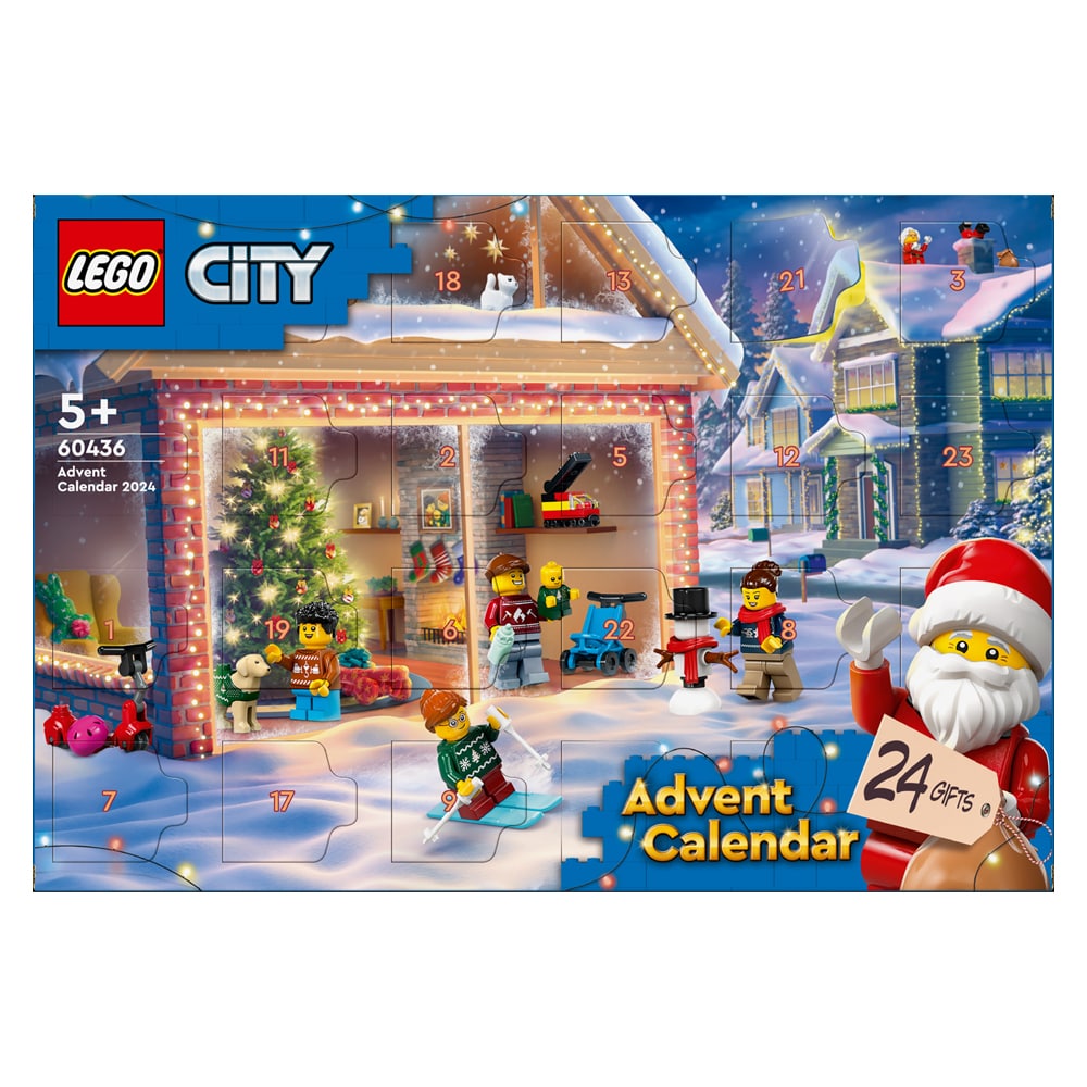 Adventskalender LEGO City 2024 med 24 byggbara överraskningar